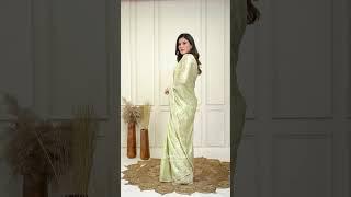 Trendy Green Saree For Bridesmaid Mehendi Look