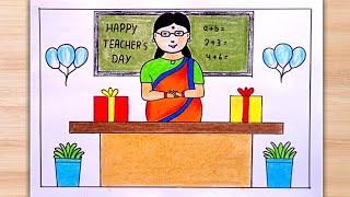 teachers day poster drawingteachers day chart drawingteachers day drawingeasy drawing