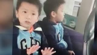 Twins sing the wheels on the bus during their bus ride Twins O and A