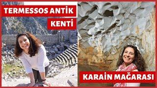 Termessos Antik Kenti ve Karain Mağarasını Gezdim - Antalya Vlog 4
