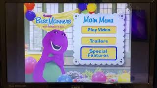 Barney’s Best Manners Your Invitation To Fun - 2003 DVD - Menu Walkthrough