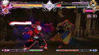 Blazblue Central Fiction Grim of Abyss Red Aura Max Damage Soul Eater Build Dungeon 8