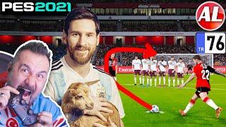 MESSİ 27 METRE FRİKİK GOLÜ ROBERTO CARLOS 31 METRE DİREK  PES 2021 ANALİG #76