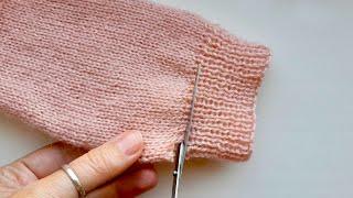 The Easy Way to Shorten Sweater Sleeves that are too LongGreat Idea