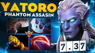 Yatoro НА НОВОЙ ФАНТОМКЕ УНИЧТОЖИЛ ПРОТИВНИКОВ Raddan Phantom Assasin 7.37