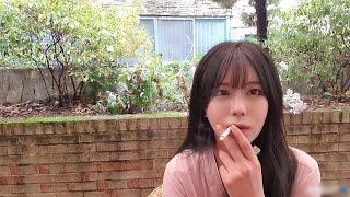 Cute girl smoking 22