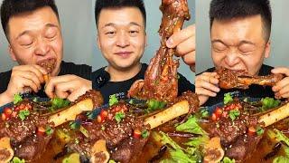 Asmr Chinese Food Mukbang Braised pork ribs in red sauce 목소리도 좋고 진짜같아