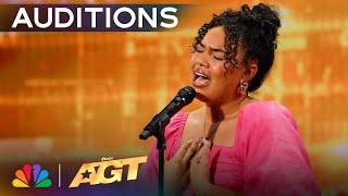 Brooke Bailey Sings Aint No Way by Aretha Franklin  Auditions  AGT 2024