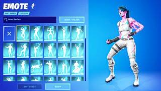 ALL FORTNITE ICON SERIES AND NEW TIKTOK EMOTES #1