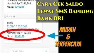 Cara Cek Saldo Lewat SMS Banking BRI