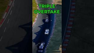 Unbelievable Triple Overtake in Simracing Thread the Needle