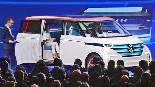 Volkswagen BUDD-E BADASS Electric Mini Van - Full FEATURES Explained CES 2016