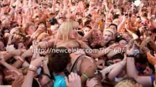 Lady Gaga Nearly Naked Crowd Surf At Lollapalooza VIDEO