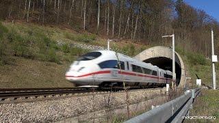 Tunnelknall  sonic boom ICE Tunnel Euerwang - SFS Schnellfahrstrecke Zug trainfart