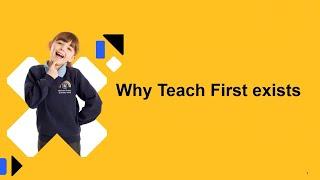 Teach First Training Programme who we are and how you can get involved