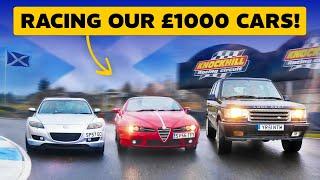 £1000 MOST UNRELIABLE CARS GO RACING ON TRACK