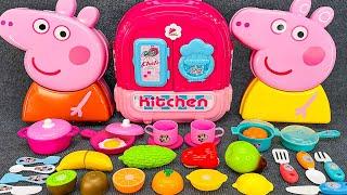 130 Minutes Satisfying with Unboxing Cute Pink Ice Cream Peppa Pig Kitchen Toys ASMR  Review Toys