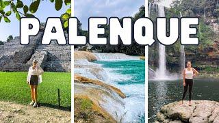 What To Do & See in Palenque Mexico. Travel Vlog - Misol Há Agua Azul & Palenque Maya Ruins.