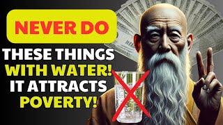 DONT SKIP 5 Things You Should STOP DOING with Water ATTRACT POVERTY AND RUIN  BUDDHIST TEACHINGS