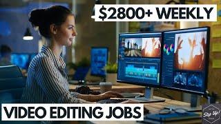 Top 5 Websites For Online Video Editing Jobs  Make $2.8K+ Per Week  Work From Home  No Investment