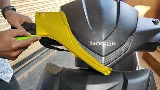 DIO STICKER MODIFICATION  DIO REDIUM  HONDA DIO  STICKERING  YELLOW DIO