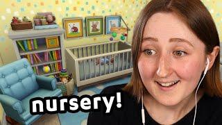 i can finally build a real nursery in the sims