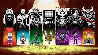 Undertale All Main Boss Battle Themes Pacifist Genocide Final Bosses