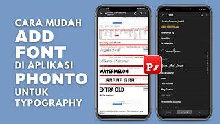 Cara MenambahkanInstall Font di Aplikasi Phonto dengan Mudah Anti Ribet