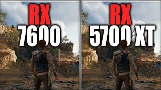 RX 7600 vs RX 5700 XT Benchmarks - Tested 20 Games