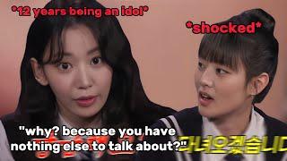 Sakura got frustrated on why Koreans always ask this question to an idol ft. GI-DLE Minnie