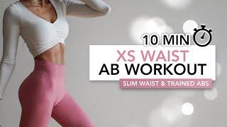 10 MIN XS WAIST WORKOUT  Slim Waist & Trained Abs  Eylem Abaci