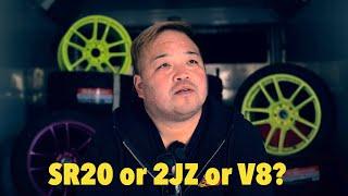What is Naoki Nakamura favorite engine?  SR20 2JZ or V8
