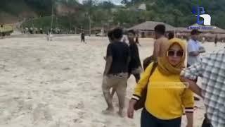 Dua Orang Pengunjung Pantai Rio By The Beach Tenggelam Satu Orang Berhasil Ditemukan.