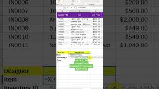 XLOOKUP function in Excel