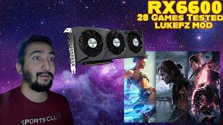 RX 6600  Best $200 GPU for 2024  28 Games & LukeFZ FSR3 MOD Tested