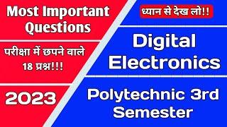 Digital Electronics Polytechnic 3rd Semester  Digital Electronics Important Questions