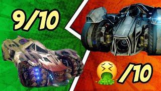 Arkham Knight Batmobiles ranked