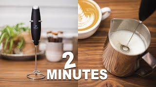 How To Make Latte Art with Handheld Frother  2 MINUTES VIDEO TUTORIAL