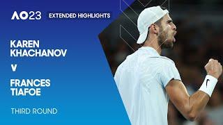 Karen Khachanov v Frances Tiafoe Extended Highlights  Australian Open 2023 Third Round