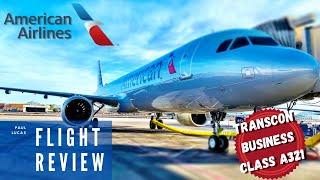 American Airlines special A321T - TRANSCON Business Class Review