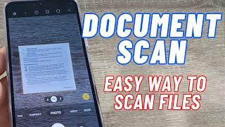 How to Scan DOCUMENTS using Your CAMERA on Samsung Galaxy A14  A24  A34  A54