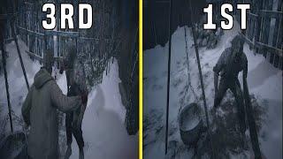 1st Person and 3rd Person Mode Comparison Differences - Resident Evil 8 Village