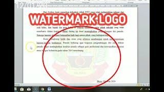 Cara membuat Watermark Logo di Microsoft Word
