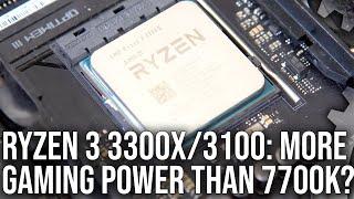 Ryzen 3 3300X 3100 CPU Review More Gaming Power Than i7 7700K?