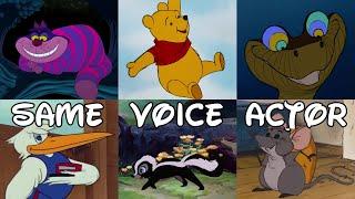 Reused Voice Actors in Old Disney Movies Compilation