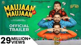 Maujaan Hi Maujaan Official Trailer Gippy Grewal  Binnu Dhillon  Karamjit Anmol  Tanu Grewal