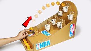 How to make NBA Basketball Board Game using Cardboard