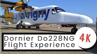 4K Aurigny Dornier Do-228NG Full Flight Experience Southampton to Alderney