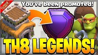 I Pushed my TH8 to Legends League with Sneaky Goblins - Clash of Clans