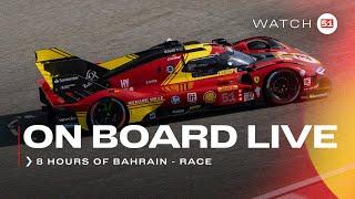 Onboard the #51 LIVE race action at 8H of Bahrain  2024  Ferrari Hypercar  FIA WEC